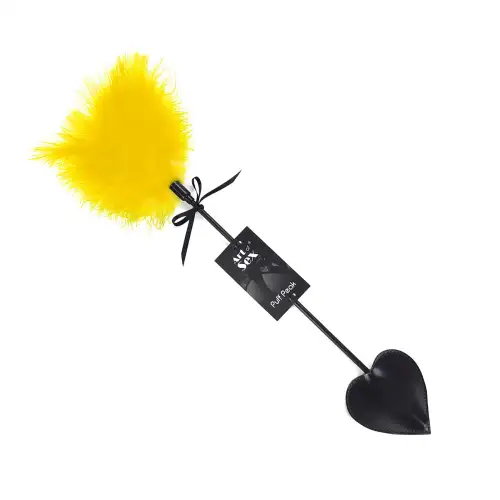 Щекоталка со шлепалкой Пика Art of Sex - Puff Peak, цвет Желтый photo 1