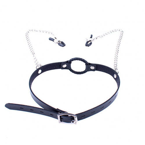 Кляп-расширитель + зажимы для сосков photo 1