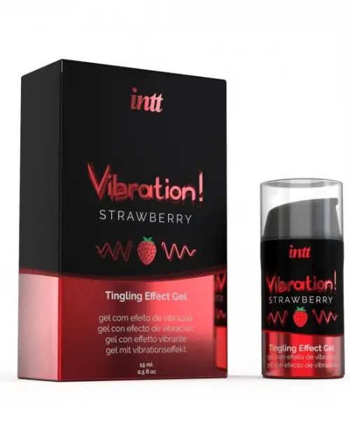 Innt Vibration Strawberry - жидкий вибратор со вкусом клубники, 15 мл photo 1