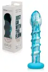 Стеклянный дилдо Gildo Ocean Wave, с силиконовым основанием photo 8