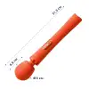 Вибромассажер Fun Factory VIM Vibrating Wand sunrise orange, супермощный и легкий, до 6 часов работы photo 2
