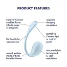 Смарт-виброяйцо Satisfyer Smooth Petal Connect App Light Blue photo 7