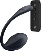 Смарт-виброяйцо Satisfyer Ribbed Petal Connect App Black, управление со смартфона, пульт ДУ photo 2