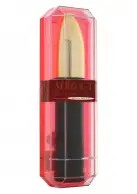 Вибратор пластиковый с золотистой головкой, 19х3,5 см photo 2