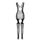 Ажурный бодистокинг с чулками Passion BS082 black photo 4