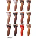 Чулки Passion ST003 5 beige: классические, на ажурной силиконовой резинке photo 6