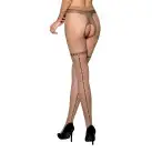 Телесные колготки с открытым доступом, имитация чулок TIOPEN 014 beige 3/4 (20 den) — Passion photo 2