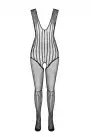 Сетчатый телесный бодистокинг с рисунком боди и гетр Casmir CA006 photo 3