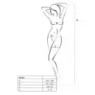 Сетчатый бодистокинг Passion BS062 One Size, Red, комбинезон, имитация чулок, открытый доступ photo 4