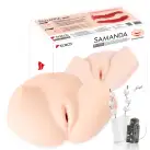 Мастурбатор-полуторс Kokos Samanda 2WayPlus с вибрацией и массажем, два входа: вагина и попка photo 6