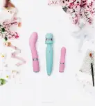 Роскошный вибратор PILLOW TALK - Sassy Teal с кристаллом Сваровски photo 9